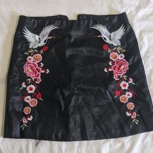 Skirt leather